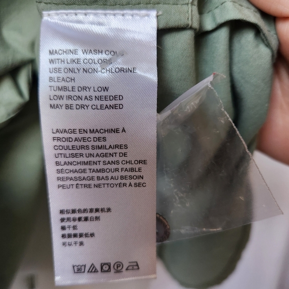 New Free People Sleeveless Green Button-Up Top Size S - Picture 6 of 7